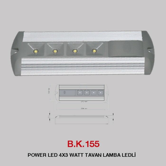 BK 155 POWER LED TAVAN LAMBA
