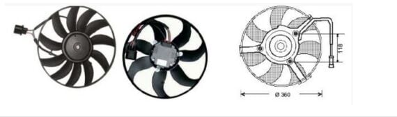 RFM2052 FAN MOTORU VW PASSAT 2005-2,0 TDI