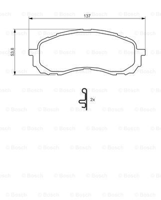 Disk Balata - Ön - [WVA 24372] - [137x54x16,8 mm]S Impreza 1.5i 4WD Kombi 200605 - 200706; Impreza 1.6i 4WD Kombi 200010 - 200706; Impreza 1.6i 4WD Sedan 200010 - 200706; Impreza 1.6i Sedan 200010 - 200706 SUB 26296AE200; SUB 2629