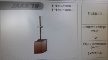 JAAX-19    ALTERNATÖR KÖMÜRÜ NISSAN-FORKLIFT