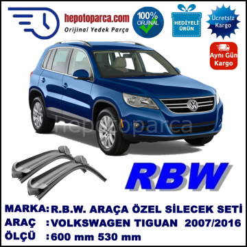VOLKSWAGEN TIGUAN MUZ SİLECEK TAKIMI RBW ARACA ÖZEL (2007-2016)