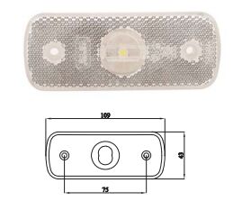 3065-M006Y00-A J.B. ÖN POZİSYON TEK LED 24V- 1500m BEYAZ