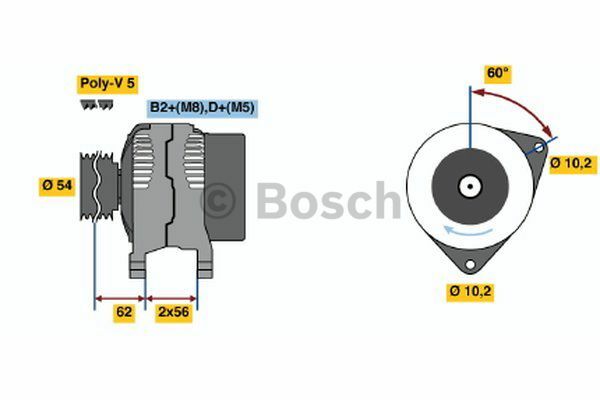 AlternatörOPEL; Corsa; Agila; Astra VAU 9192825; OPE 9192825