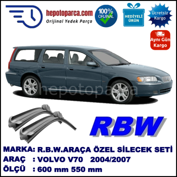 VOLVO V70 2 MUZ SİLECEK TAKIMI RBW ARACA ÖZEL (2004-2007)