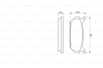 Disk Balata - Arka - [WVA 21766] -  [ 100X43,5X14  626 1.8i 16V Hatchback 199507 - 199703; 626 2.0i 16V Hatchback 199109 - 199405; 626 1.8i 16V Hatchback 199109 - 199405; 626 1.8i 16V 199108 - 199405; 626 1.8i 16V Hatchback 199406 - 199506; 626 2.0i