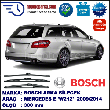 MERCEDES-BENZ Serie E (T-Modell) [212] 300 mm 08.2009-02.2014 BOSCH Arka Silecek