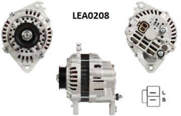 LEA0208  ALTERNATOR 14V/75A HYUNDAI LANTRA,SO NATA -MITSUBISHI COLT,ECLIPSE,GALANT,LANCER,MIRAGE 3730033010 LRA01306 LRB00153 LRB153 A003T03392 A003T03393 A3T02792 DRA3146 ALT3056 ALT520 986040511 ALT3056 DRA3185 TA000A19501 A3T45691 A3T45693 A3T45693ZC A
