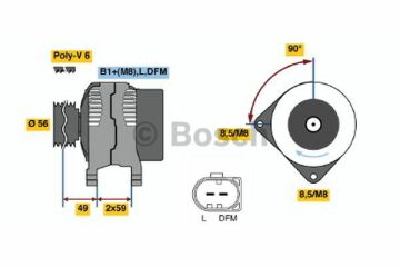 AlternatörSKODA Octavia VWW 037903025E; SKO 0379