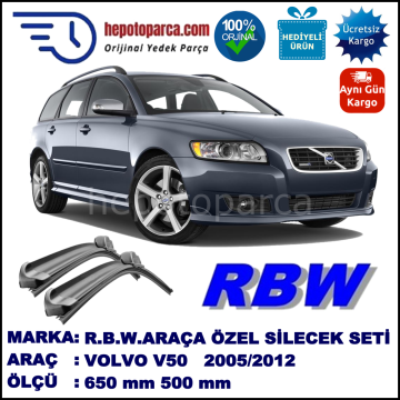 VOLVO V50 MUZ SİLECEK TAKIMI RBW ARACA ÖZEL (2005-2012)