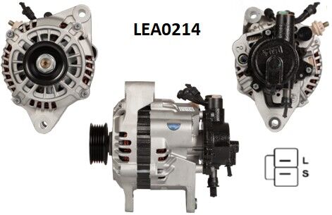 LEA0214  ALTERNATOR 14V/85A/V.P.KIA CARNIVAL  2.5 DIESEL M/TCARNIVAL 2.9 DIESEL 21319040 LRA02150 OK55218300B OK55318300A 112334 20130160 437755 8EL737877001 AF185452 DRA4204 JA1539IR TA000A33201