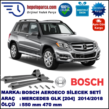 MERCEDES-BENZ Serie GLK [204] 02.2014-..., 550 / 470 mm. BOSCH AEROECO Aparatlı Muz Silecek