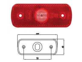 3075-M001Y20-A ARKA POZİSYON TEK LED SOKETLİ 24V S
