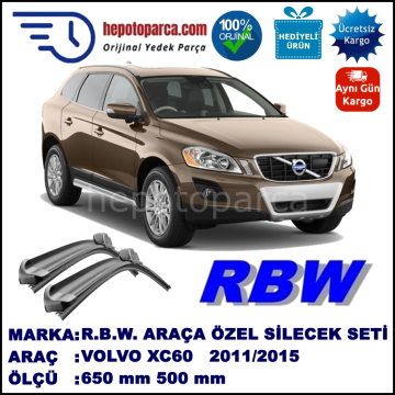 VOLVO XC60 1 MUZ SİLECEK TAKIMI RBW ARACA ÖZEL (2009-2017)