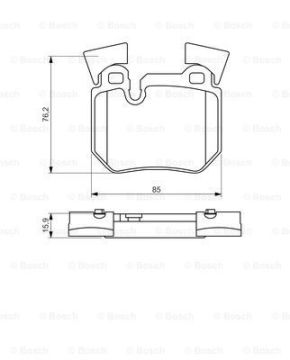 Disk Balata-Arka-[WVA 24315]-[85,0x76,2x15,9 mm]BM 135 i Coupe ( 10.2007 -  02.2010 ); 135 i Cabrio ( 03.2008 -  02.2010 ); 135 i Coupe ( 03.2010 -  10.2013 ); 135 i Cabrio ( 03.2010 -  10.2013 ); 330 i ( 03.2005 -  12.2011 ); 130 i ( 09.2005 -  08.2