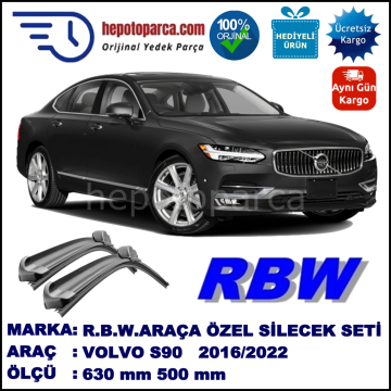 VOLVO S90 2 MUZ SİLECEK TAKIMI RBW ARACA ÖZEL (2016→)