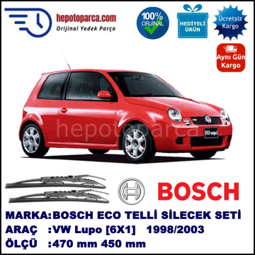 VW Lupo [6X1] 06.98-05.03 530 /  mm. BOSCH ECO Telli Silecek 1 Adet