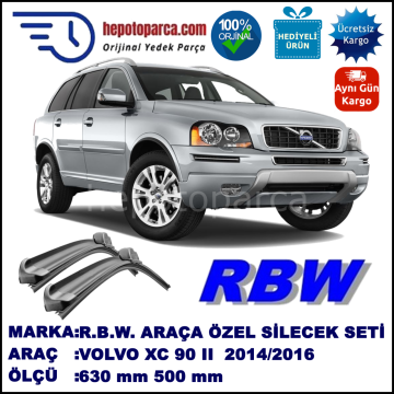 VOLVO XC90 2 MUZ SİLECEK TAKIMI RBW ARACA ÖZEL (2014→)
