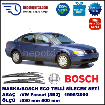 VW Passat [3B2] 10.96-11.00 530 / 500 mm. BOSCH ECO Telli Silecek 2'li Takım