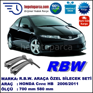 HONDA CIVIC 8 HB MUZ SİLECEK TAKIMI RBW ARACA ÖZEL (2006-2011)