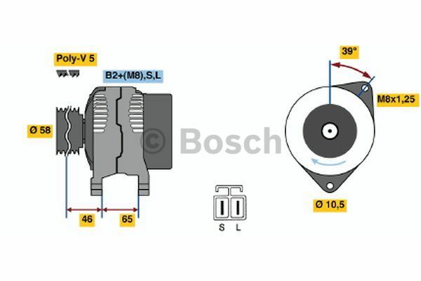 AlternatörMITSUBISHI Spacestar; Carisma MIT MD357744; MIT MD2577