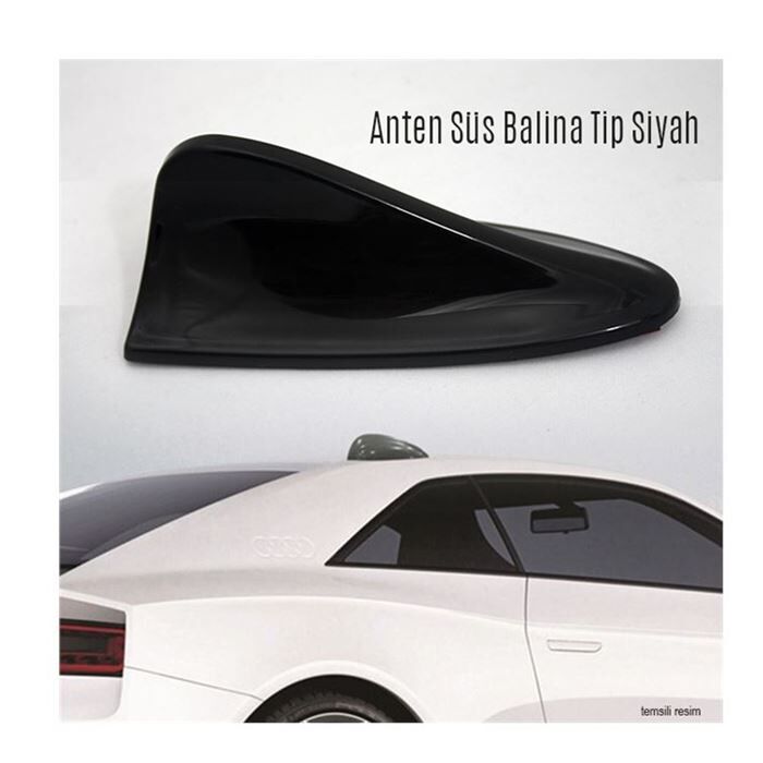 0040941 CARUB ANTEN SÜS BALİNA TİP SİYAH