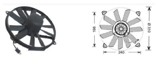 RFM3500 FAN MOTORU MERCEDES W124 KASA 93-95