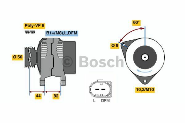 AlternatörVW (VOLKSWAGEN) Passat Variant; Passat; Passat Syncro; Passat Variant Syncro; Passat Variant 4Motion; Passat 4Motion VWW 071903016C; FIA 5040
