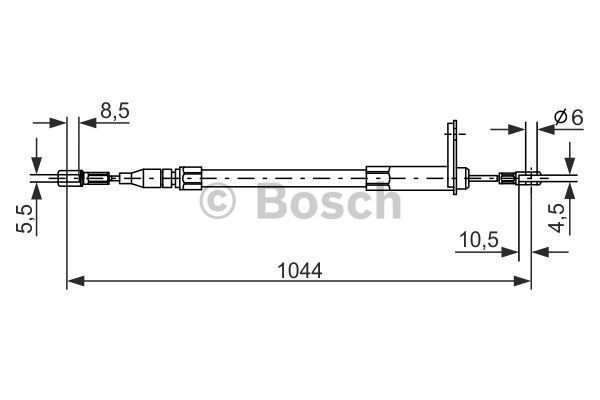 Fren Teli, 1060  mm 190 E 2.0 198609 - 199309; 230 E 198412 - 199306; 200 D 198412 - 199306; 190 D 198909 - 199308; 200 E 198606 - 199210; 190 E 1.8 199003 - 199308; 300 D 198501 - 199306; 190 D 198309 - 198908; E 200 19 MB A2014201185; MB A2014