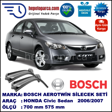 HONDA Civic Sedan [FD] 09.2005-12.2007 700/575 mm Bosch Aerotwin Araca Özel Silecek
