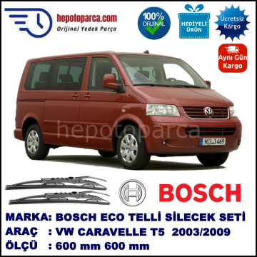 VW Caravelle T5 [7H] 02.03-11.09 600 /  mm. BOSCH ECO Telli Silecek 1 Adet