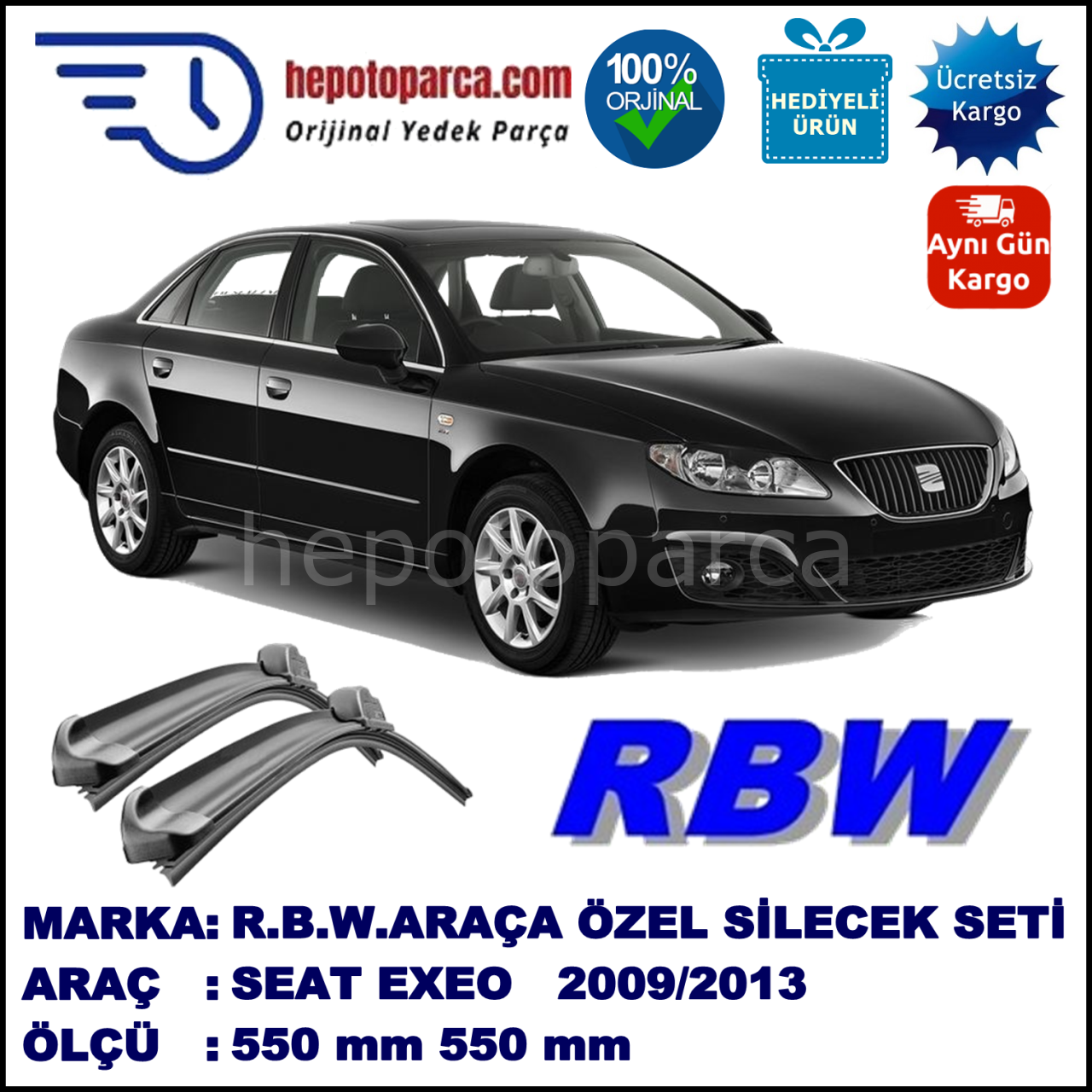 SEAT EXEO MUZ SİLECEK TAKIMI RBW ARACA ÖZEL (2009-2013)