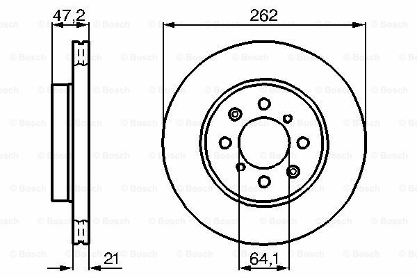 Fren Diski, Ön, [262,0 /21,0-19,0 mm]ROVER; HONDA Concerto 1.6i 16V Hatchback ( 08.1989 - 03.1995 ); Concerto 1.6i 16V Hatchback ( 08.1989 - 03.1995 ); Concerto 1.5i 16V Hatchback ( 08.1989 - 03.1995 ); Concerto 1.4 GL 16V Sedan ( 08.1989 - 10.1991 )