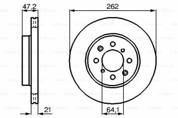 Fren Diski, Ön, [262,0 /21,0-19,0 mm]ROVER; HONDA Concerto 1.6i 16V Hatchback ( 08.1989 - 03.1995 ); Concerto 1.6i 16V Hatchback ( 08.1989 - 03.1995 ); Concerto 1.5i 16V Hatchback ( 08.1989 - 03.1995 ); Concerto 1.4 GL 16V Sedan ( 08.1989 - 10.1991 )
