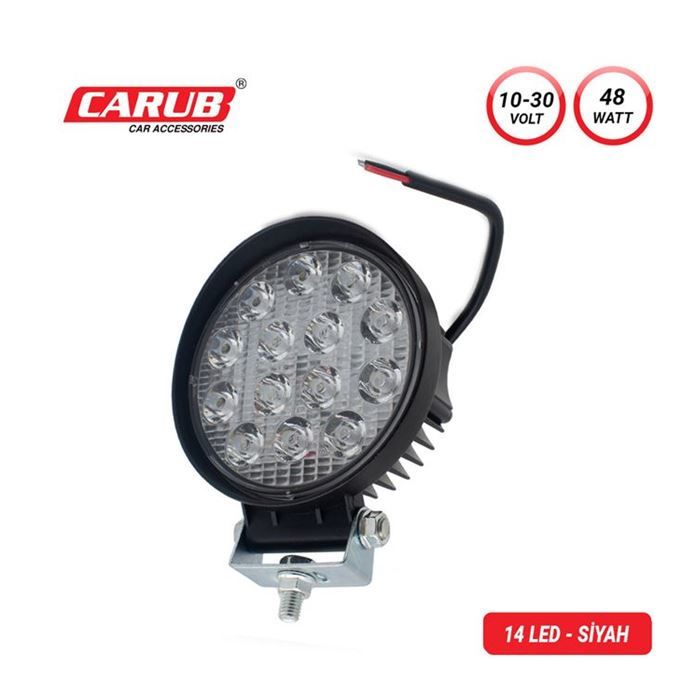 3010566 CARUB LAMBA ÇALIŞMA 9-30 14LED YUVARLAK  SİYAH