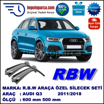 AUDI Q3 MUZ SİLECEK TAKIMI RBW ARACA ÖZEL (2011→)