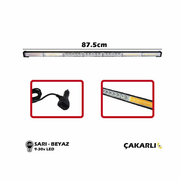 4203318 OFF ROAD ÇAKAR 9-30V 87,5 CM SARI BEYAZ