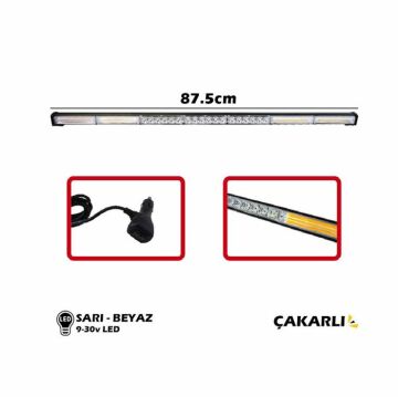 4203318 OFF ROAD ÇAKAR 9-30V 87,5 CM SARI BEYAZ