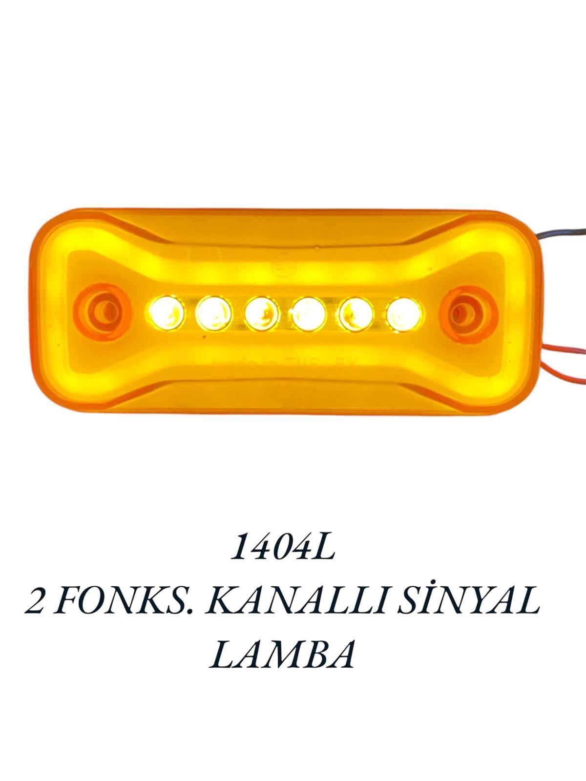 2 FONKSİYONLU MERCEKLİ SİNYAL LAMBA (SARI)