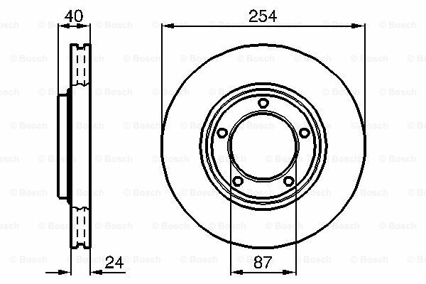 Fren Diski, Ön, [254 /24-22,4 mm], Hava KanallıHYU Starex 2.4i 199710-200705 HYU 581294A000