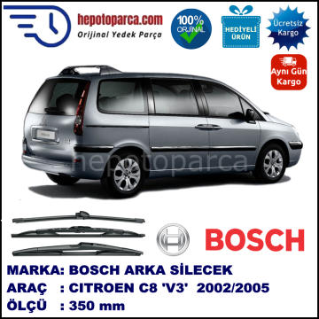 CITROEN C8 [V3] 350 mm 06.2002-07.2005 BOSCH Arka Silecek